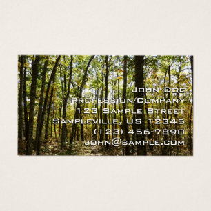 Cartes De Visite Sentier des Appalaches en octobre à Shenandoah