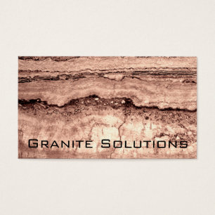 Cartes De Visite Sépia beige brun moderne brûlé granit orange