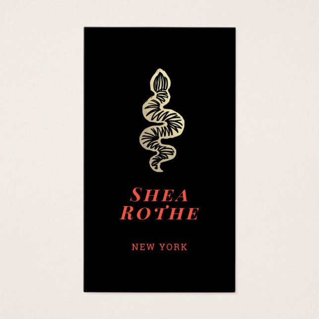 Cartes De Visite Serpent (Devant)