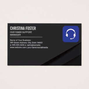 Cartes De Visite Service client   Ensemble de têtes