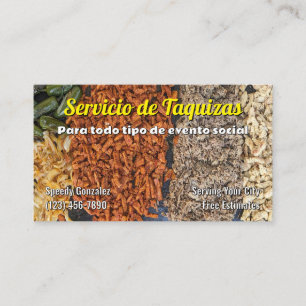 Cartes de visite service taco