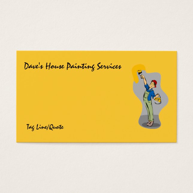 Cartes De Visite Services de peinture maison (Devant)
