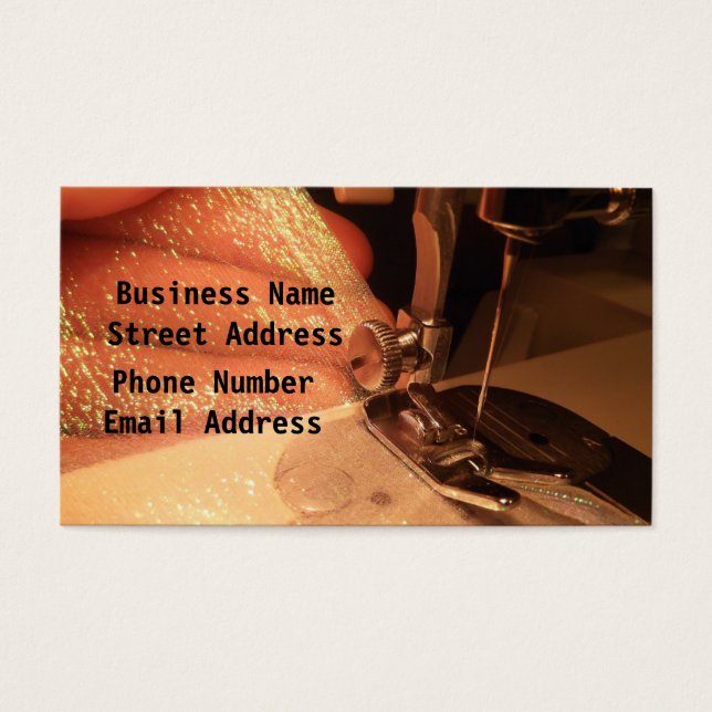 Cartes De Visite Sewing With Care Business Card (Devant)