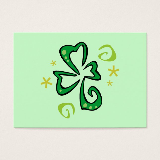 Cartes De Visite Shamrock Clover (Devant)