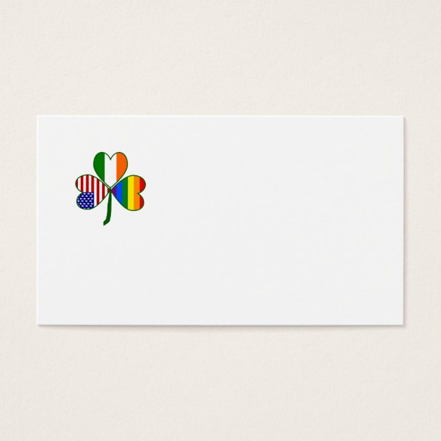 Cartes De Visite Shamrock gay (Devant)