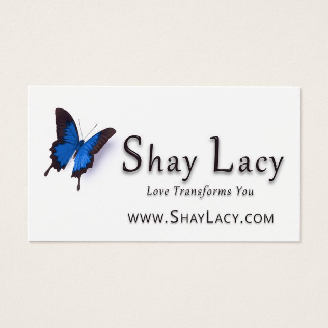 Cartes De Visite Shay Lacy (Devant)