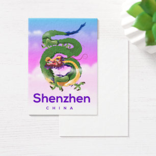 Cartes De Visite Shenzhen Chine Dragon poster voyage