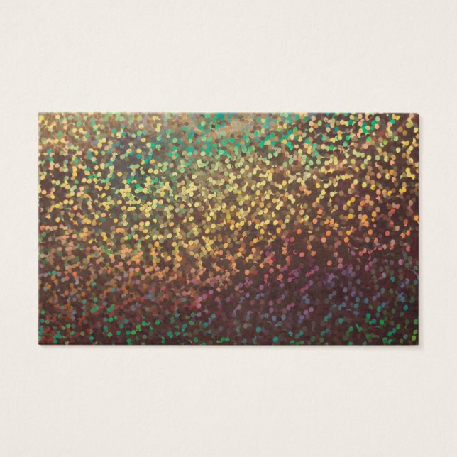 Cartes De Visite Shiny, confetti, multicolore (Devant)