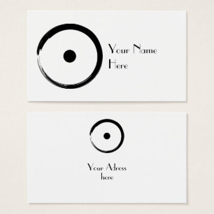 Cartes De Visite Signe astrologique - Bouddhisme Zen Circle 1