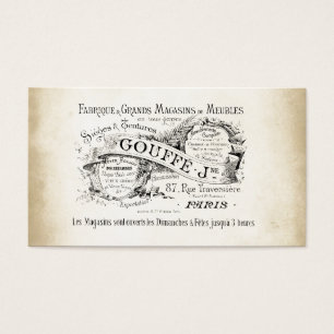 Cartes De Visite SIGNE DU GRAND magasin français