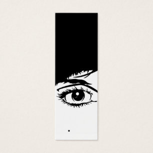 Cartes De Visite Signet abstrait de visage de filles
