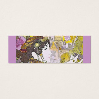 Cartes De Visite Signet Art nouveau femme