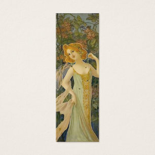 Cartes De Visite Signet Art nouveau femme