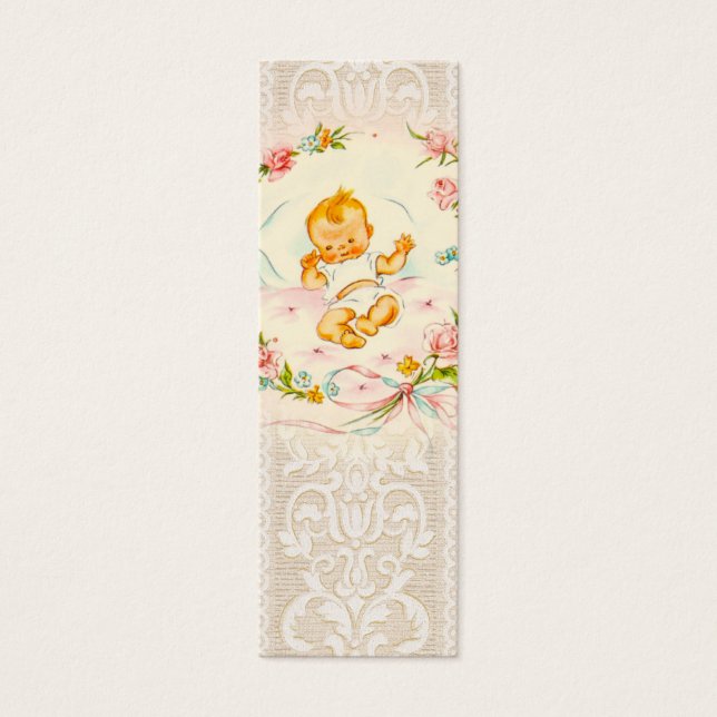 Cartes De Visite Signet bébé victorien (Devant)