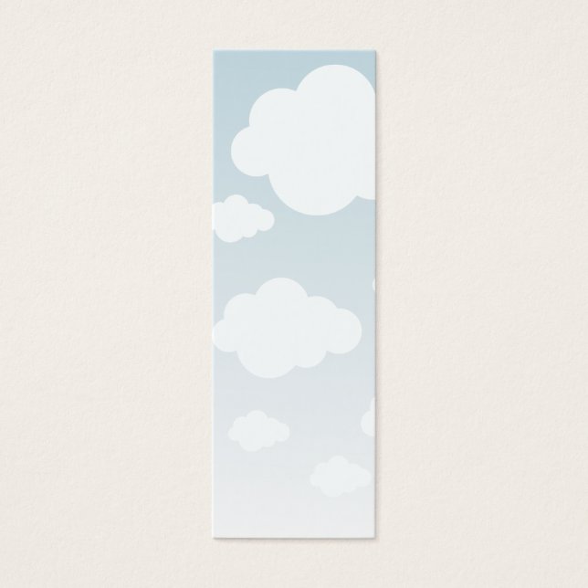 Cartes De Visite Signet bleu ciel Clouds blanc (Devant)