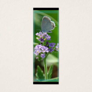 Cartes De Visite Signet bleu coupé la queue oriental de papillon