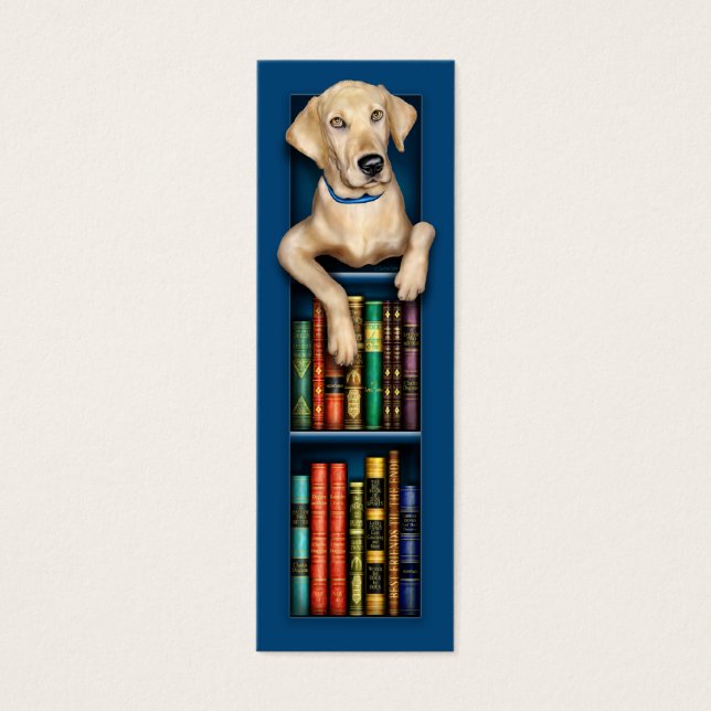 Cartes De Visite Signet bleu Labrador Retriever (Devant)