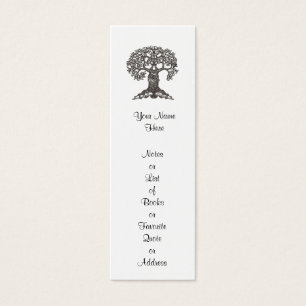 Cartes De Visite Signet d'arbre de lecture mini à customiser