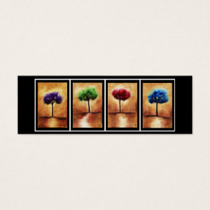 Cartes De Visite Signet d'arbres de sucrerie de coton