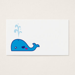 Cartes De Visite Signet de baleine de Kawaii
