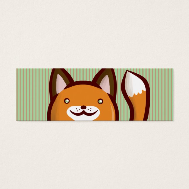 Cartes De Visite Signet de Chibi Fox (Devant)