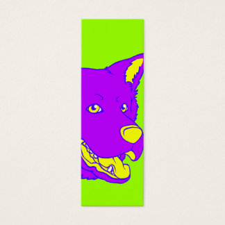 Cartes De Visite Signet de chien Neon