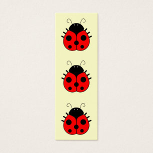 Cartes De Visite Signet de coccinelle