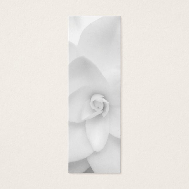 Cartes De Visite Signet de fleurs blanches (Devant)