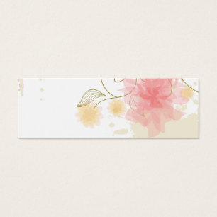 Cartes De Visite signet de fleurs délicates