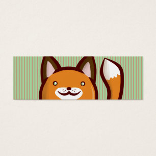 Cartes De Visite Signet de Fox de Chibi
