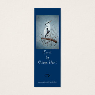 Cartes De Visite Signet de héron par chasse à Colton
