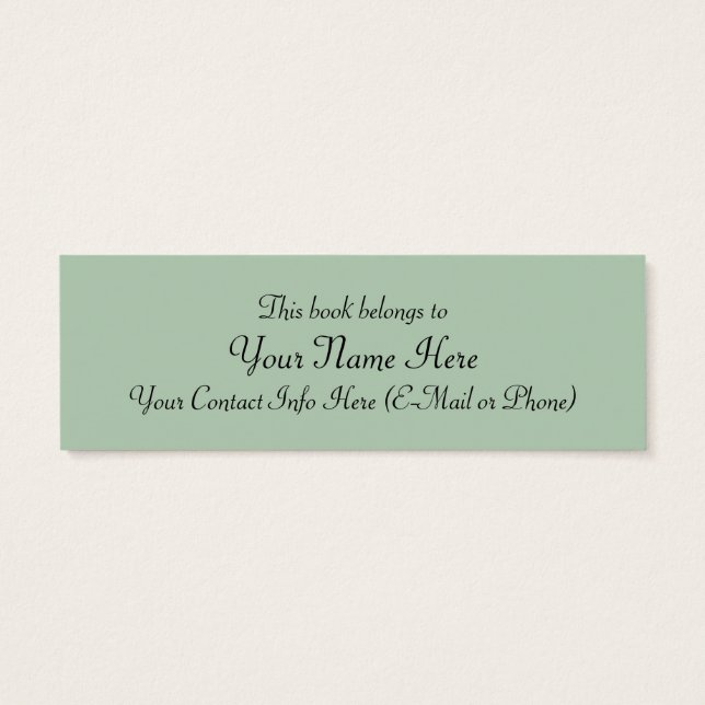 Cartes De Visite Signet de l'innocence par William Bouguereau (Dos)