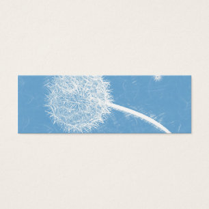 Cartes De Visite Signet de Merci de pissenlit et citation d'Emerson