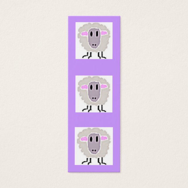Cartes De Visite Signet de moutons (Devant)