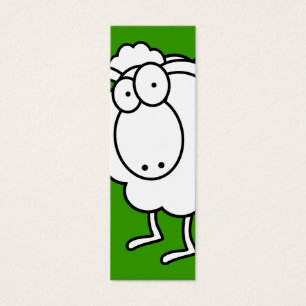 Cartes De Visite Signet de moutons blancs