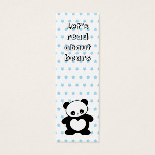 Cartes De Visite Signet de panda de Kawaii