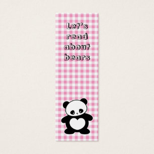 Cartes De Visite Signet de panda de Kawaii
