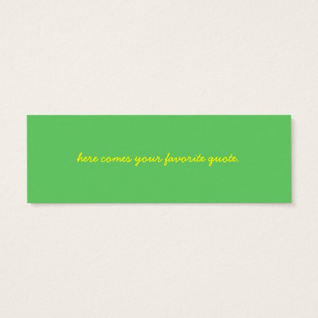 Cartes De Visite Signet de pavot de Californie (Dos)