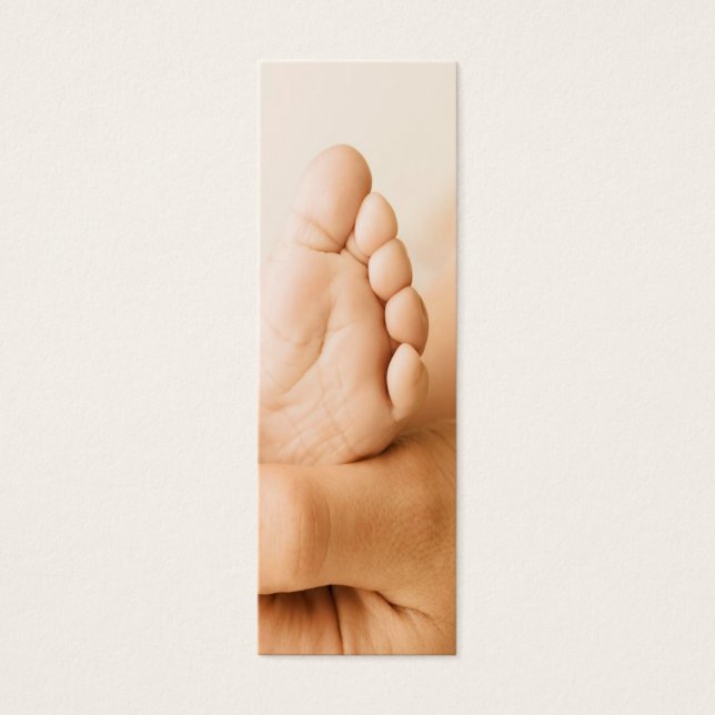 Cartes De Visite Signet de pied bébé (Devant)