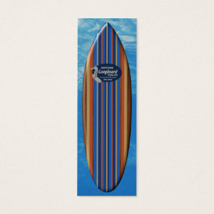 Cartes De Visite Signet de planches de surf du pipeline
