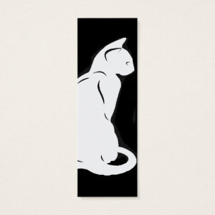 Cartes De Visite Signet de silhouette de chat