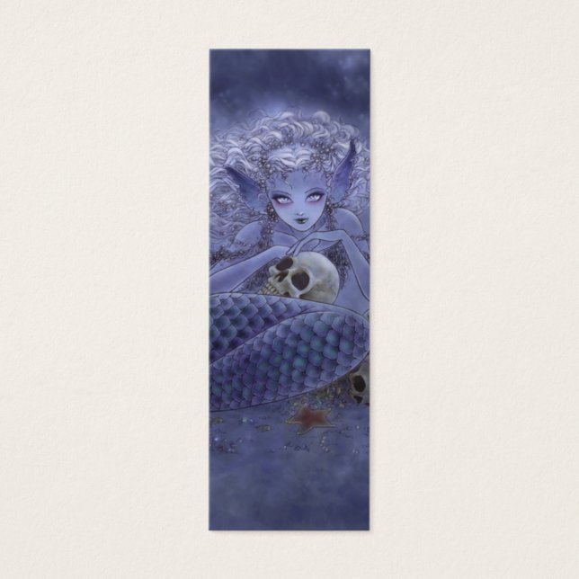 Cartes De Visite Signet de sirène noire (Devant)