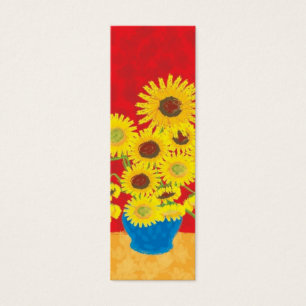 Cartes De Visite Signet de tournesol