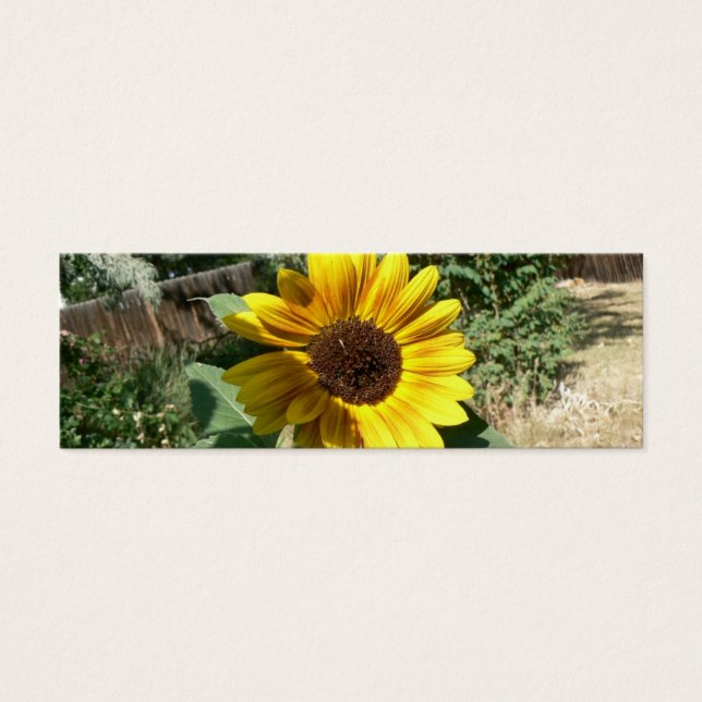 Cartes De Visite Signet de tournesol ombragé (Devant)