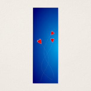 Cartes De Visite Signet des coeurs rouges