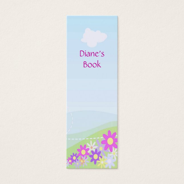Cartes De Visite Signet des fleurs de printemps (Devant)