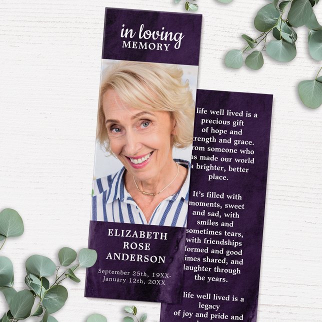 Cartes De Visite Signet des funérailles commémoratives de marbre vi (Créateur téléchargé)