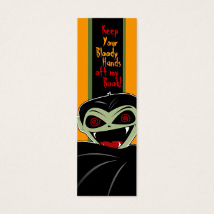 Cartes De Visite Signet Dracula Vampire Halloween Bloody Custom