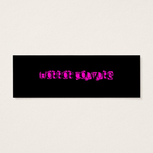 Cartes De Visite signet du crâne humain (Dos)