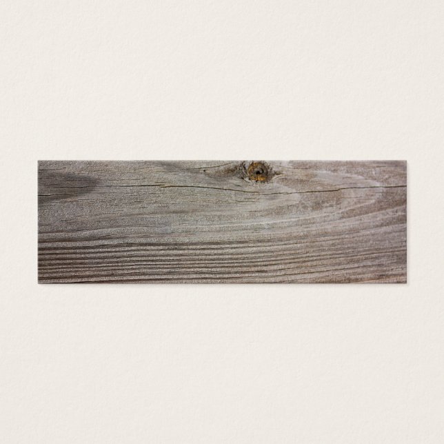 Cartes De Visite Signet en bois vieilli (Devant)